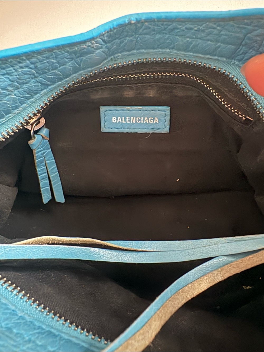 Balenciaga Turquoise Blue Classic Mini City Crossbody - Picture 7 of 14